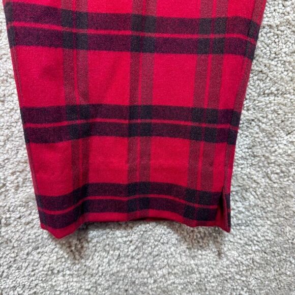 Banana Republic Hayden Pants Women's 12 Red Plaid High-Rise Comfort Stretch - Picture 5 of 13